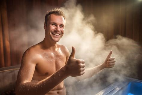 Premium Photo | Spa therapy Young male enjoying a hot sauna session