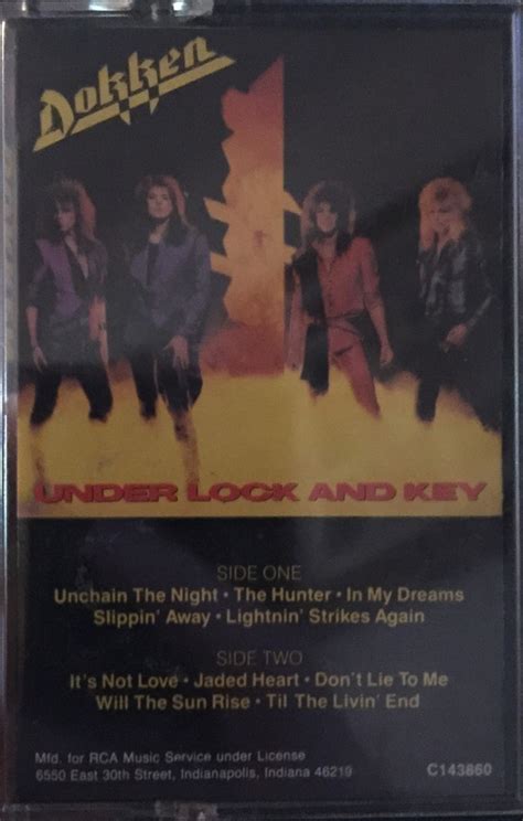 Dokken - Under Lock And Key (1985, Cassette) | Discogs