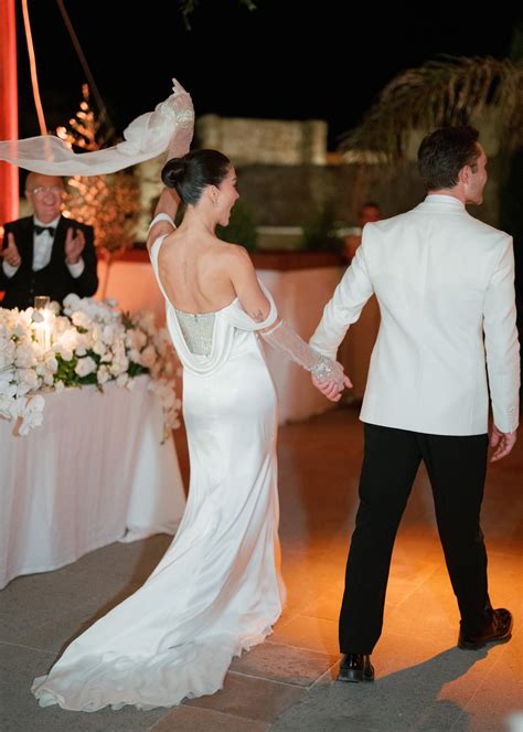 Amy Jackson Marries Ed Westwick in Alberta Ferretti Wedding Dress