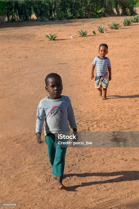 kids walking stock photo  image    years africa