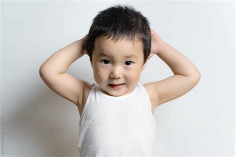 adorable toddler boy  home  stocksy contributor maahoo stocksy