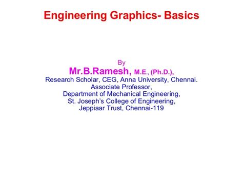 Engineering Graphics-basics