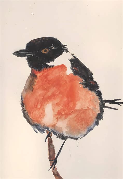 Robin in Autumn - Tiny Art Stories