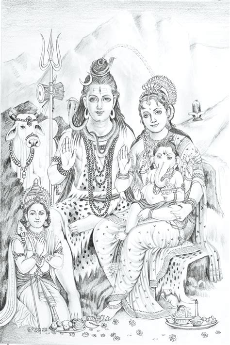 shiv parivar fine art print  flipkart paisawapascom