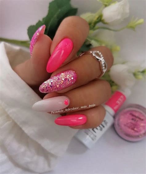 32 stunning pink nail art ideas with glitter