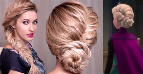 diy elsa braid easy step  step tutorial  recreate  royal hairstyle