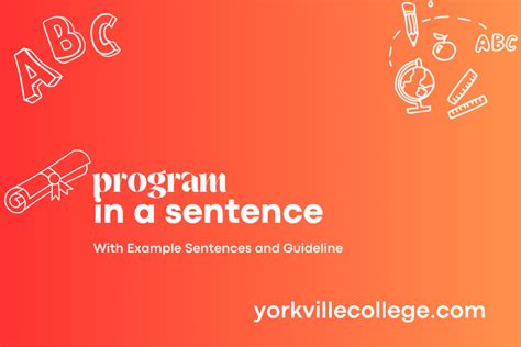 program   sentence easy examples