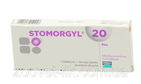 Купить СТОМОРДЖИЛ 20 (STOMORGYL 20) в интернет-магазине "ZOOVET-LIK ...