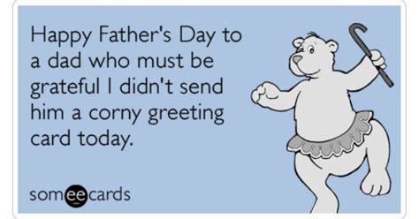 Corny Greeting Card Fathers Day Dad Funny Ecard | Father's Day Ecard