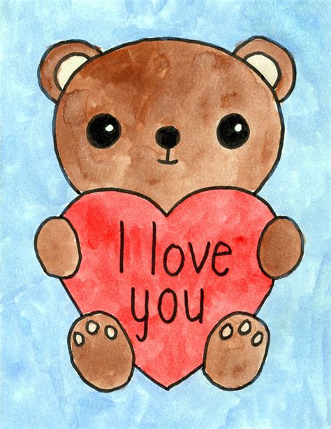 easy valentine drawings 5
