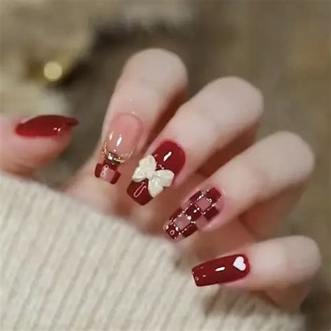 Press On Nails Bows - Temu United States