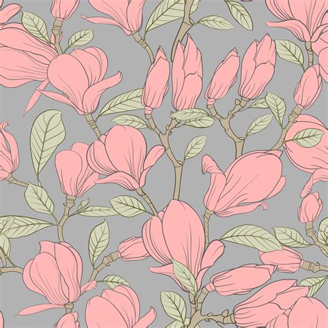 Floral Magnolias flower wallpaper