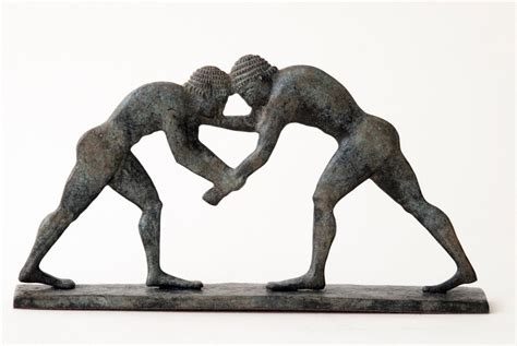 Wrestling Athletes - Ancient Greece Olympic Games