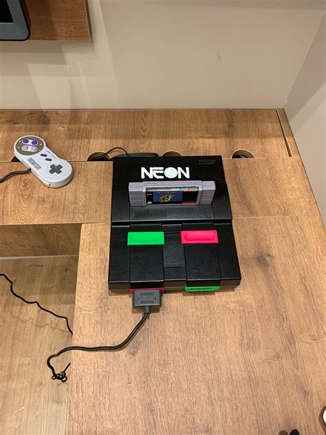 Painted my SNES neon! : r/snes