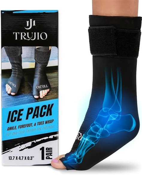 Amazon.com: Adjustable Ankle Ice Pack Wrap - Flexible Foot Ice Pack