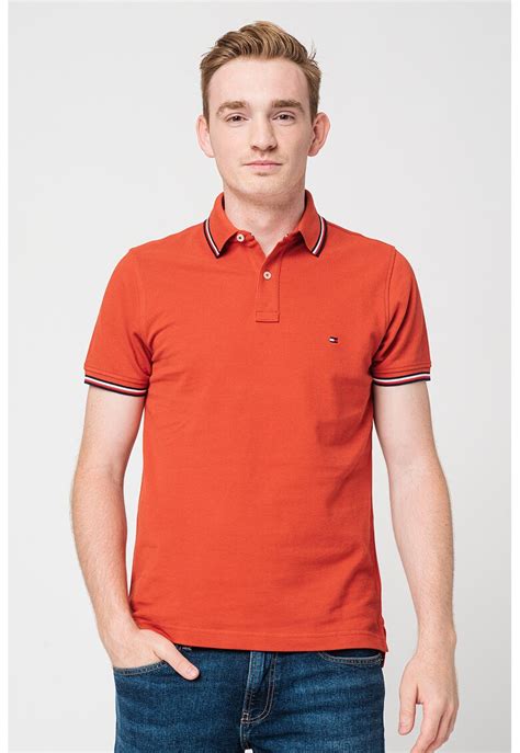 Тениска с яка Tommy Hilfiger