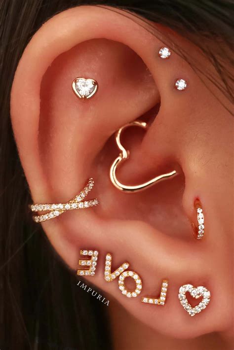 26 of the Most Unique Ear Piercing Ideas | Ear cuff earings, Unique ear ...