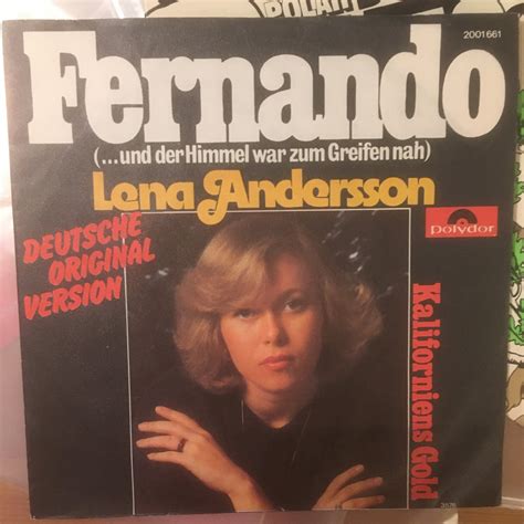 3 singlar Lena Andersson VG+ Abba rel Udda (389894549) ᐈ Köp på Tradera