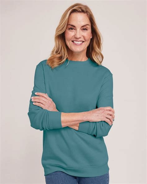 Blair Womens Better-Than-Basic Sweatshirt - Walmart.com