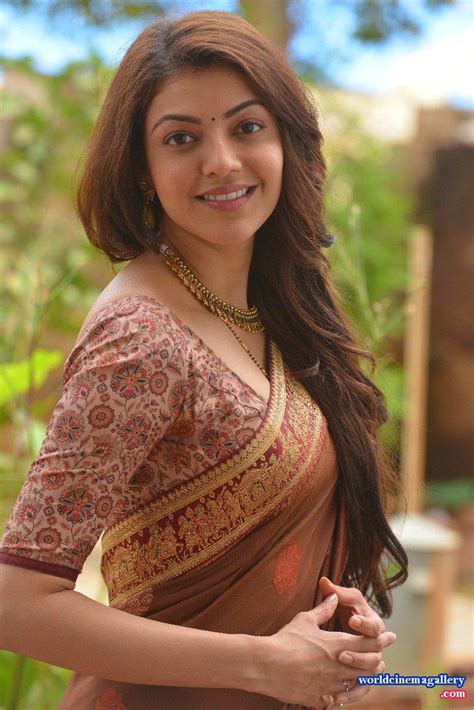 Kajal Agarwal Green Saree Stills