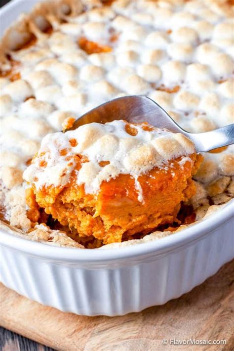 Sweet Potato Casserole with Marshmallows For Thanksgiving