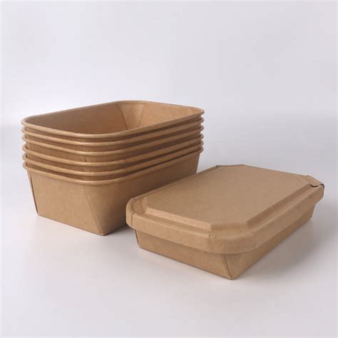 rectangular conical paper bowl food beverage packaging