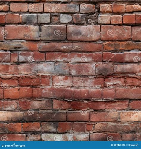 Seamless. Red brick wall stock photo. Image of loft - 289470146