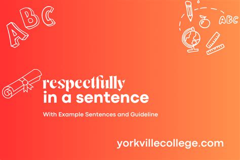 respectfully   sentence easy examples