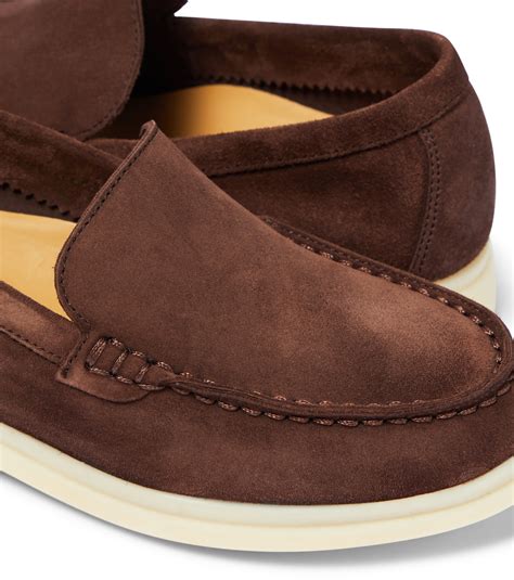Summer Walk suede loafers in brown - Loro Piana Kids | Mytheresa