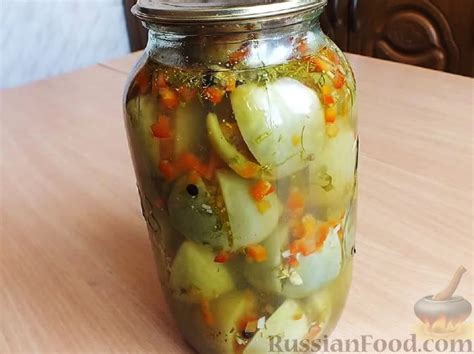 Рецепт: Фаршированные зеленые помидоры на RussianFood.com