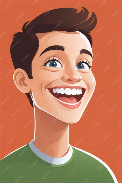 Premium AI Image | Happy Person illustration