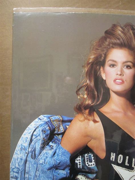 Vintage Cindy Crawford 1989 original hot girl poster girls of elite