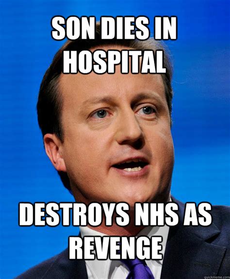 Son dies in hospital Destroys nhs as revenge - Opposite David Cameron ...