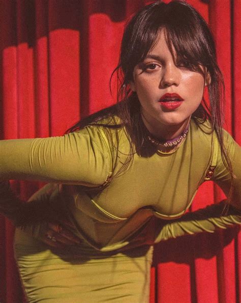 Download Jenna Ortega Red Backdrop Wallpaper | Wallpapers.com