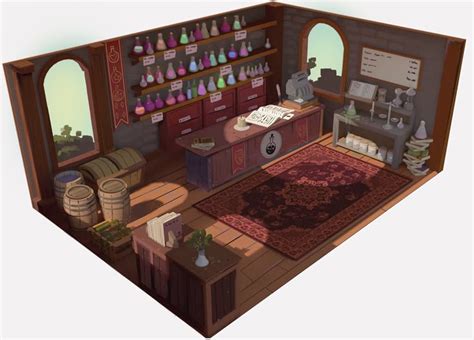 ArtStation - The Potion Shop, Peter Klijn | Environment concept art ...