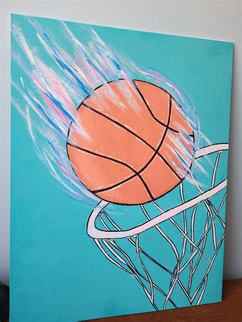 Vibrant Basketball Artwork
