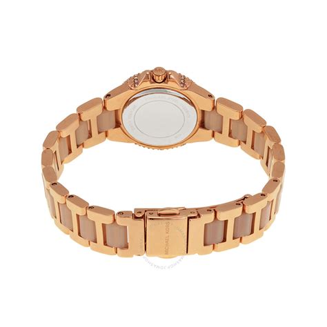 Michael Kors Petite Camille Rose Dial Ladies Watch MK4292 - Petite ...