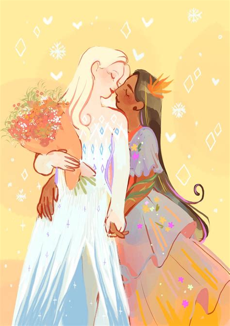 Pin de Eri Vel96 em Disney | Arte lésbica, Fanart, Desenho de personagens
