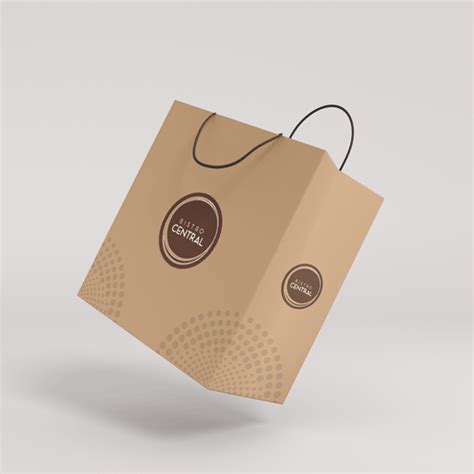 Food Takeaway or Parcel Bag Printing for Restaurant - Canvas