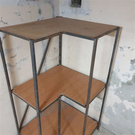Стеллаж угловой из стального уголка для склада, магазина, гаража, балкона.