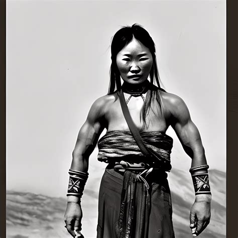 Brave Mongolian Women · Creative Fabrica