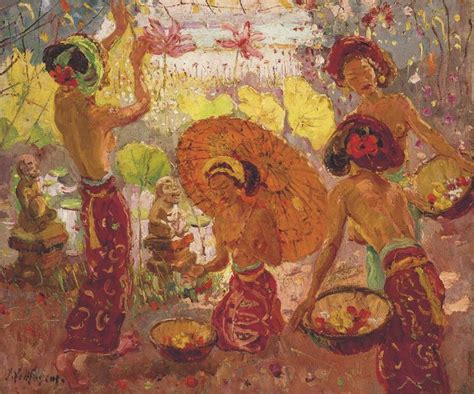 Adrien Jean Le Mayeur De Merpres (1880-1958) Balinese Girls Gathering ...