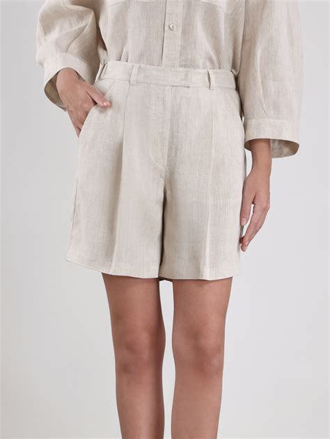 Шорты Brunello Cucinelli MB650EP999 цвет натуральный - купить в ...