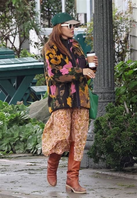 Eva Mendes in Her Distinctive Winter Ensemble in Santa Barbara 02/06