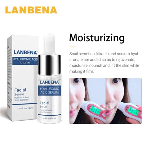 LANBENA Witamina C Surowicy Surowicy + Sześć Peptydy 24 K Złoto + Kwas ...