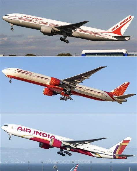 Air India’s livery changes over the years. Credit: aero concept : r