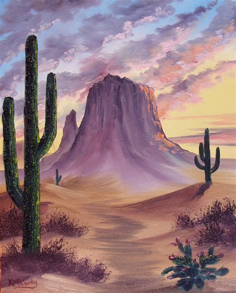 Desert Sunset Painting at PaintingValley.com | Explore collection of Desert Sunset Painting