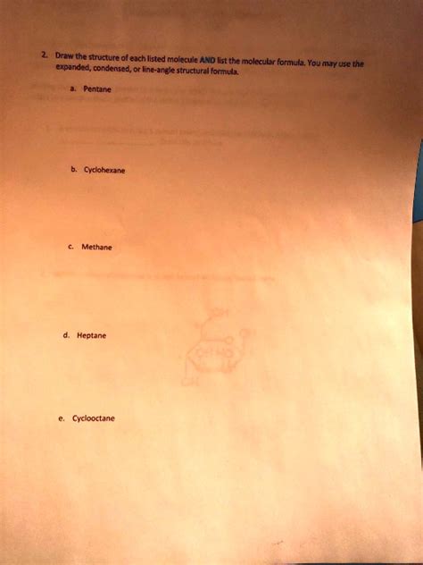 SOLVED: Droarthe structure of each listed molecule AND Ist the ...