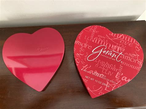 Vintage Valentine Heart-shaped Chocolate Boxes - Etsy