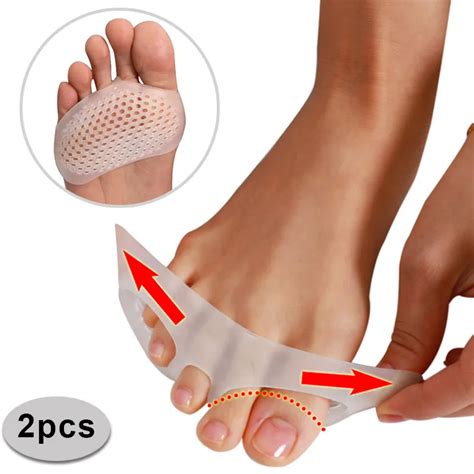 Wholesale 1 Pair Toe Pads Soft Silicone Gel Anti Shock Pad Metatarsal ...